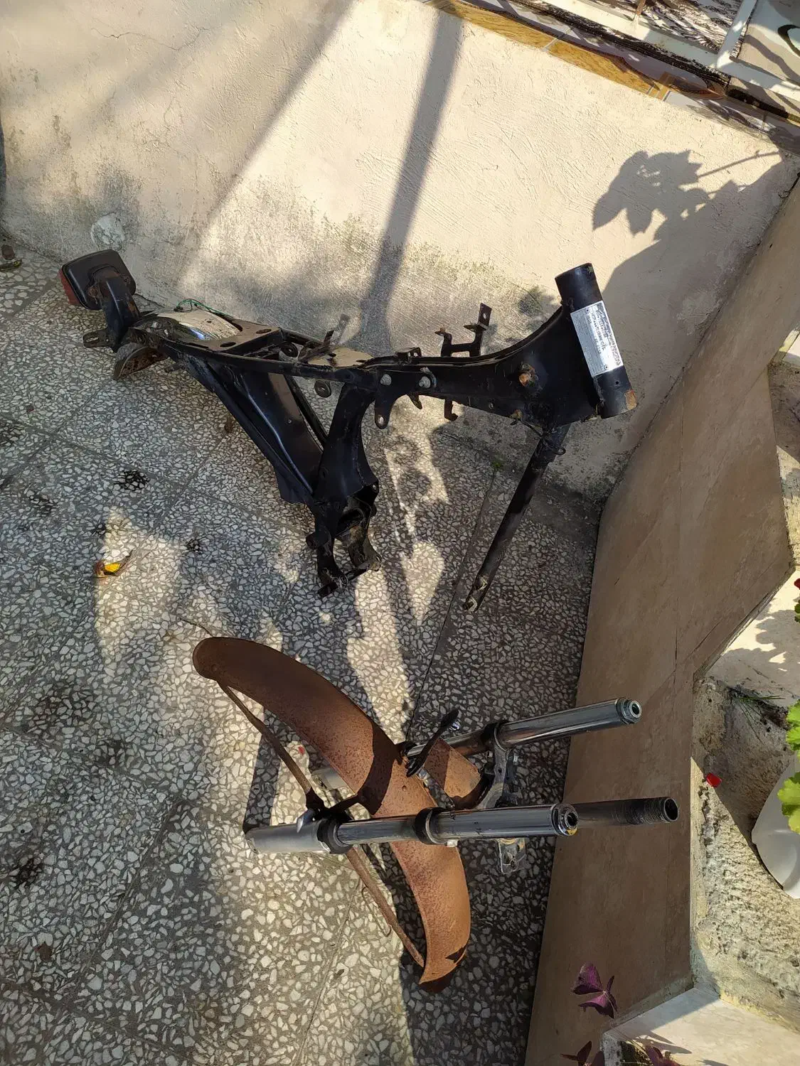 شاسی هوندا مزایده مدل۹۳|موتورسیکلت|املش, |دیوار