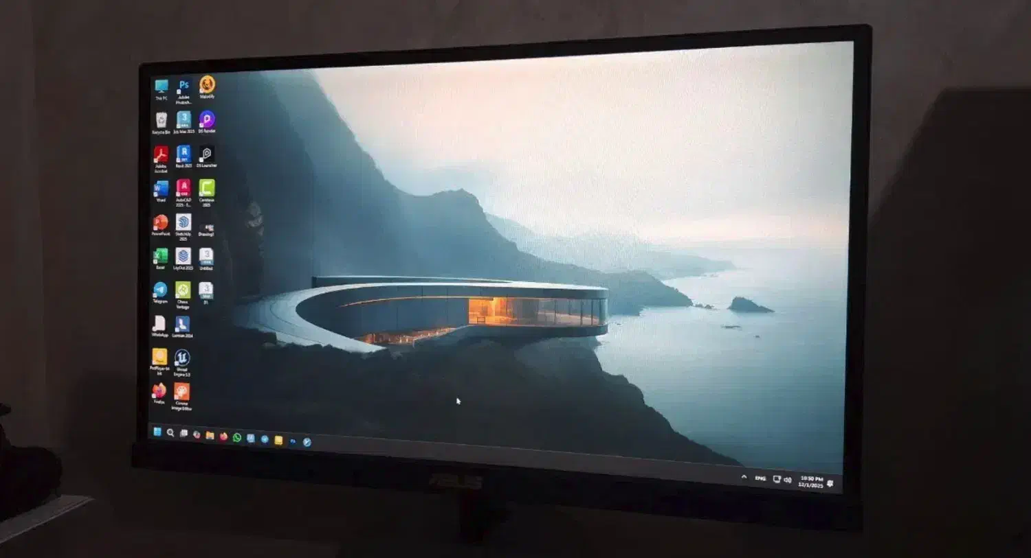 مانیتور ایسوس 23 اینچ IPS|قطعات و لوازم جانبی رایانه|رشت, دیلمان|دیوار