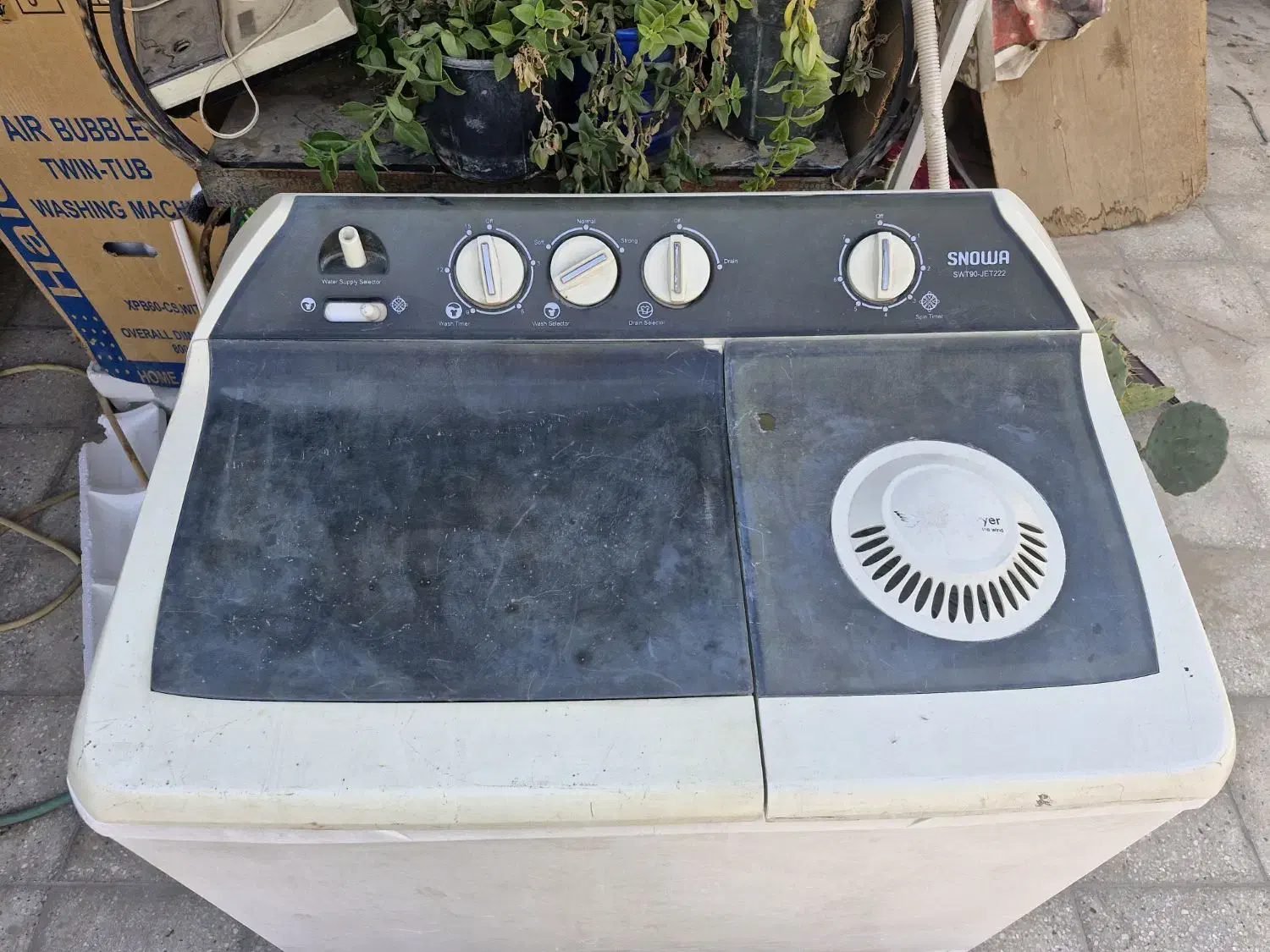 لباسشویی دوقلو اسنوا ۹کیلو|ماشین لباسشویی و خشککن لباس|قم, شهر قائم|دیوار