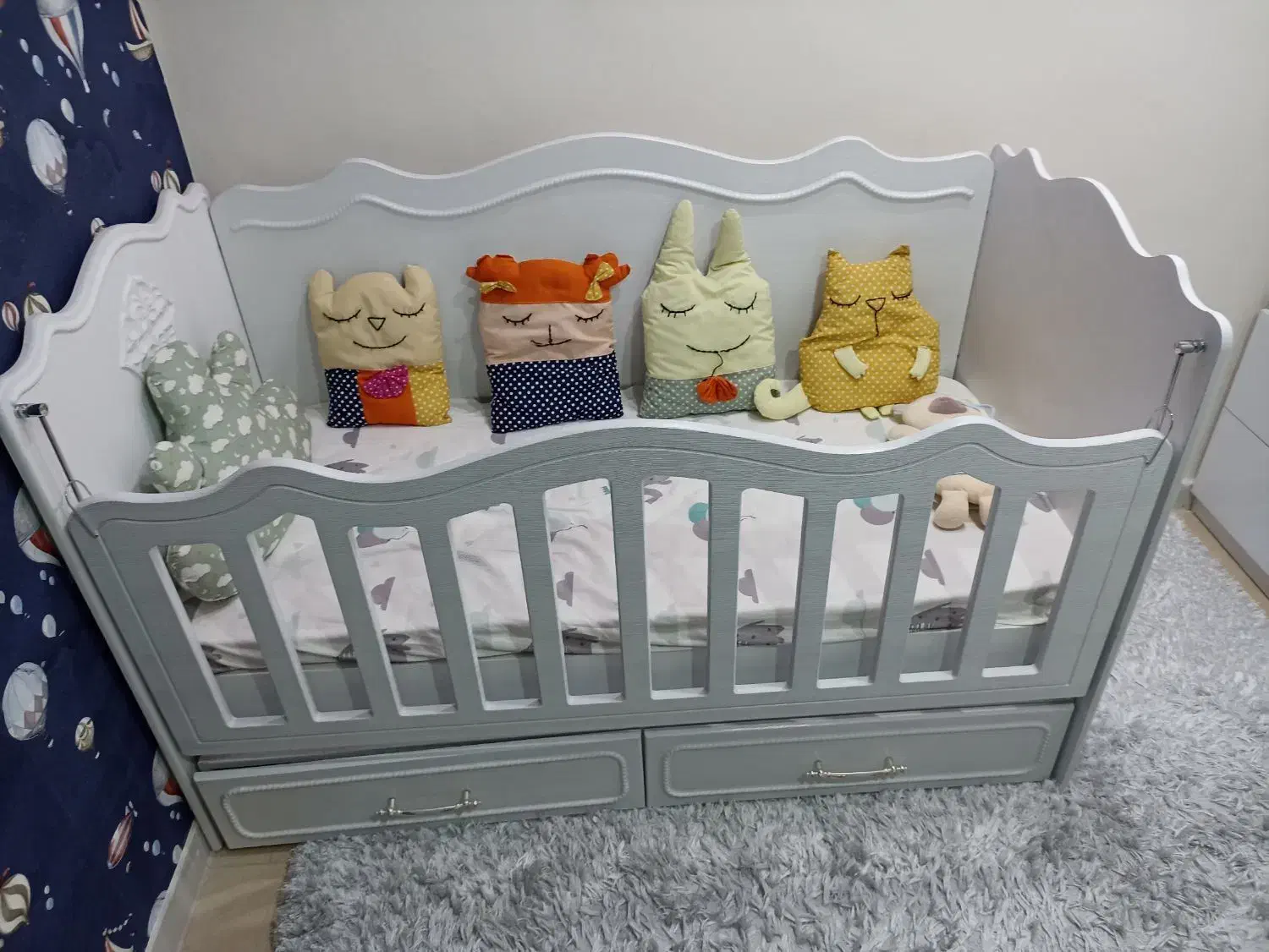 تخت کودک نوزادی تا 6 سال|تخت و صندلی بچه|اندیشه, اندیشه فاز ۴|دیوار