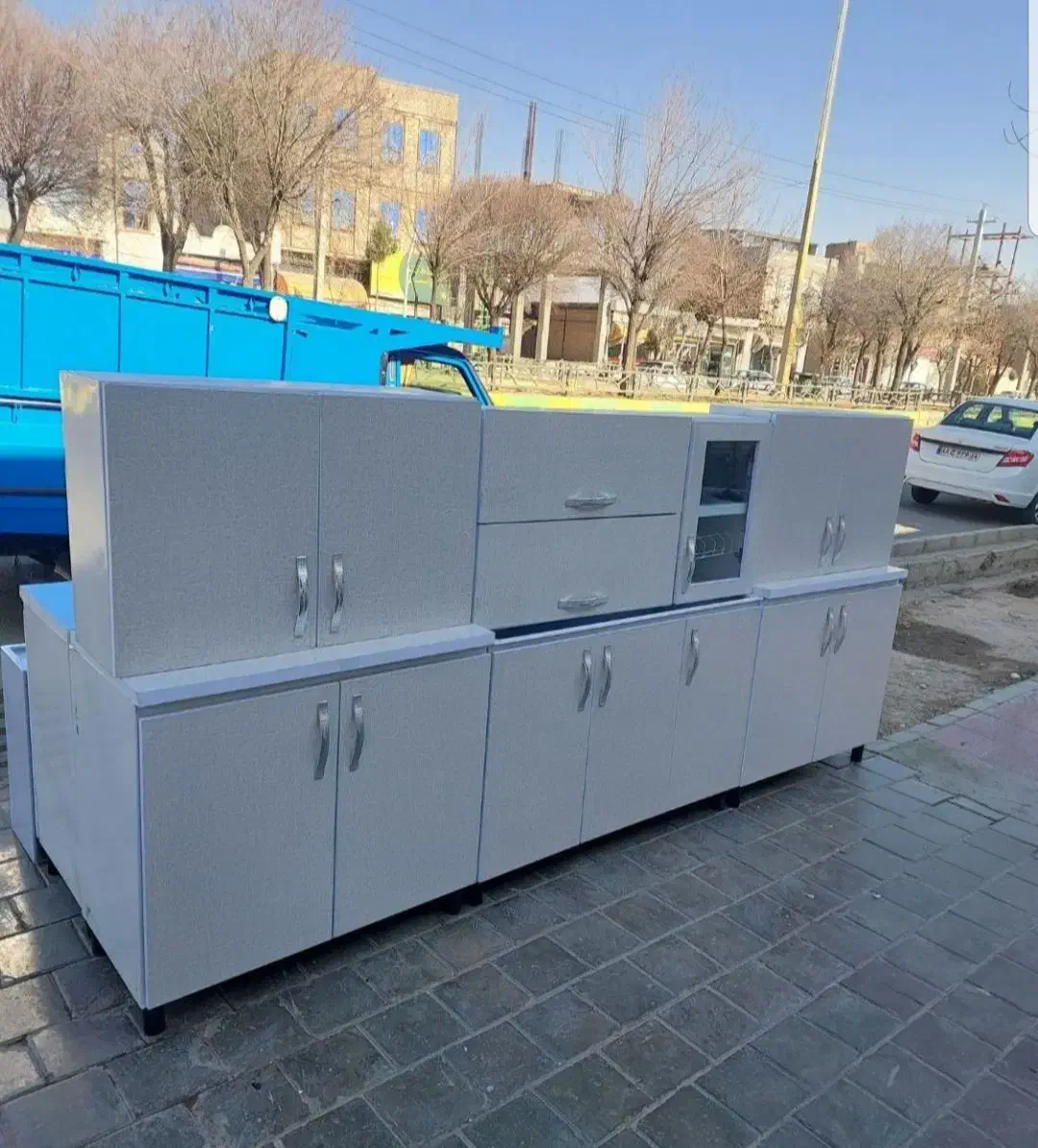 کابینت سه متری به همراه دستگیره پایه آبچکان|مصالح و تجهیزات ساختمان|قم, امامزاده ابراهیم|دیوار