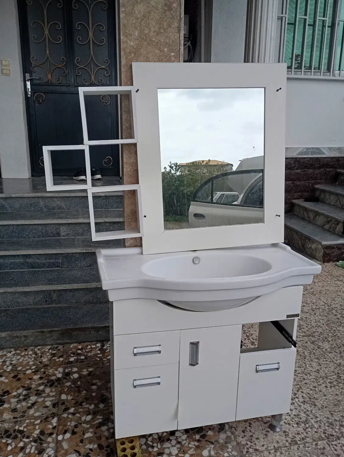 روشویی وآینه وکمد|لوازم سرویس بهداشتی|رامسر, |دیوار