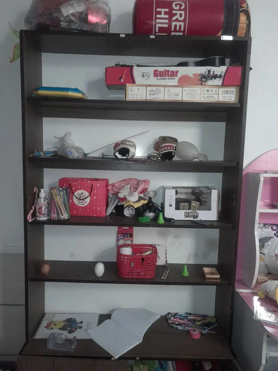 کمد کتابخانه|کتابخانه، شلف، قفسههای دیواری|شیراز, شهرک گلها|دیوار