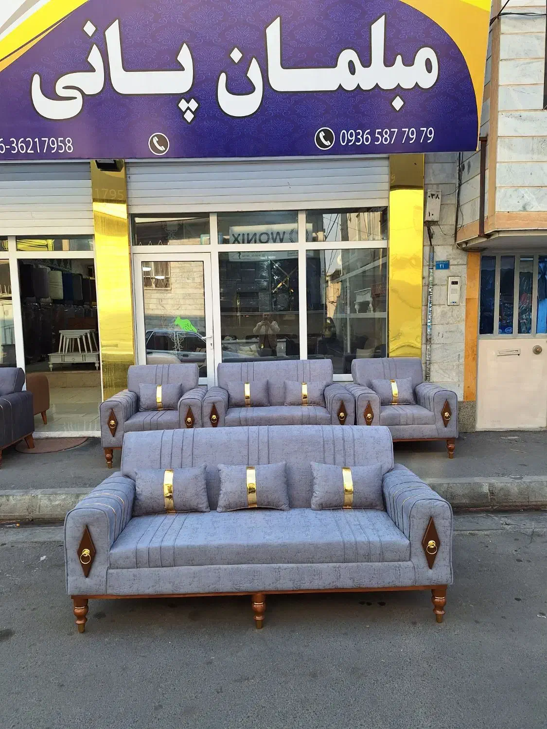 مبل۷نفره راحتی نیو اسکارلت|مبلمان خانگی و میز عسلی|قزوین, |دیوار