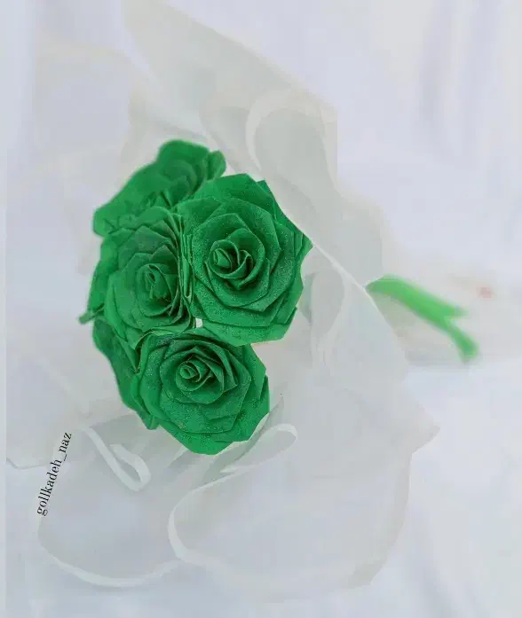 دستگل روبانی ۷ شاخه|صنایع دستی و سایر لوازم تزئینی|سراوان, |دیوار