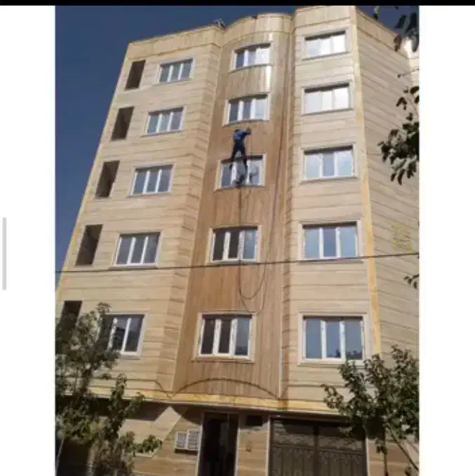 فقط شستشو نماها پیچ ضد زنگ نصب سنگ  رفعنَم|خدمات پیشه و مهارت|بجنورد, |دیوار