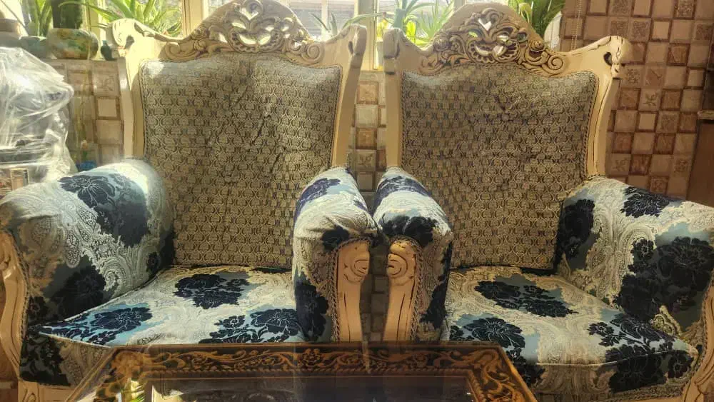 مبل مجلسی هفت نفره با یک جلومبلی|مبلمان خانگی و میز عسلی|اندیشه, اندیشه فاز ۳|دیوار