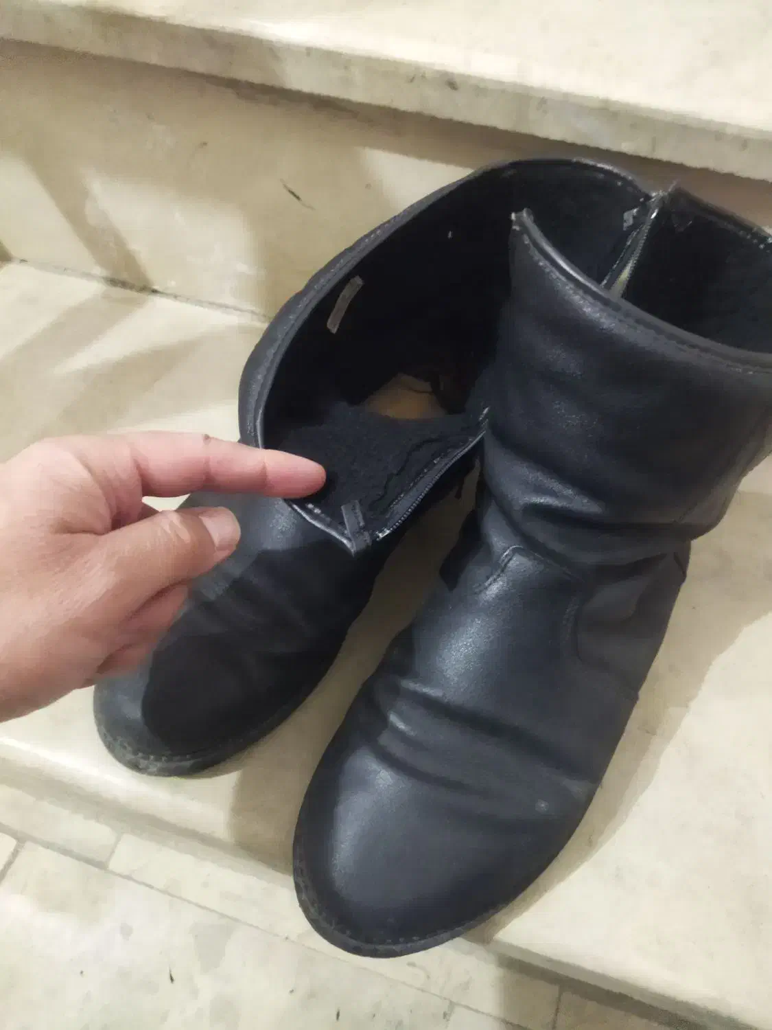 نیم پوت زیپی خزدار|کیف، کفش، کمربند|باقرشهر, |دیوار