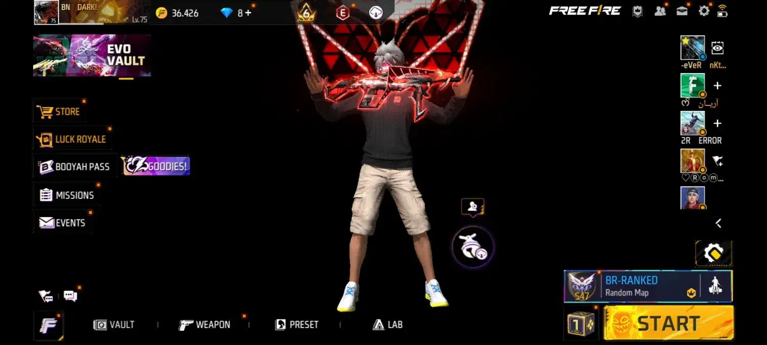 اکانت فری فایر پرایم ۶|کنسول، بازی ویدئویی و آنلاین|چوبر, |دیوار