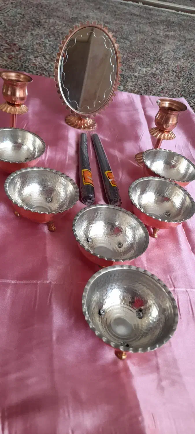 سفره هفت سین مسی|صنایع دستی و سایر لوازم تزئینی|کرمان, |دیوار