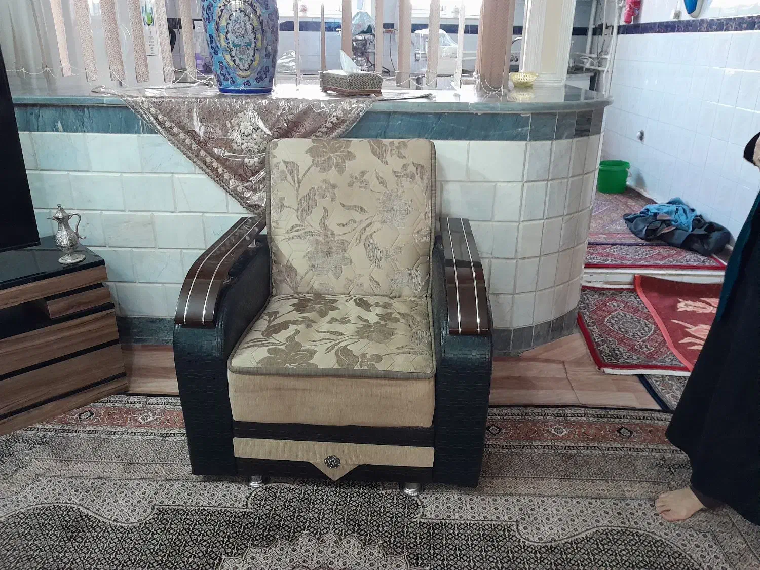 مبل راحتی تخت شو فنری در حد|مبلمان خانگی و میز عسلی|اردبیل, |دیوار