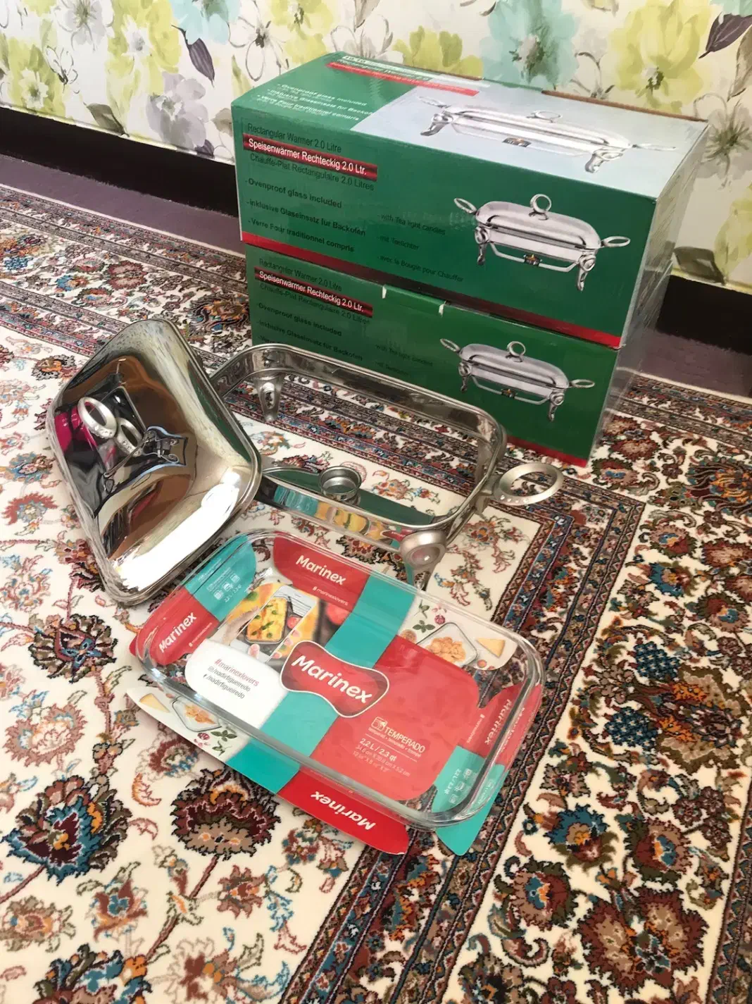 سوفله خوری و سوپ خوری پایه دار ظرف پیرکس وارمر دار|ظروف سرو و پذیرایی|اصفهان, خواجو|دیوار