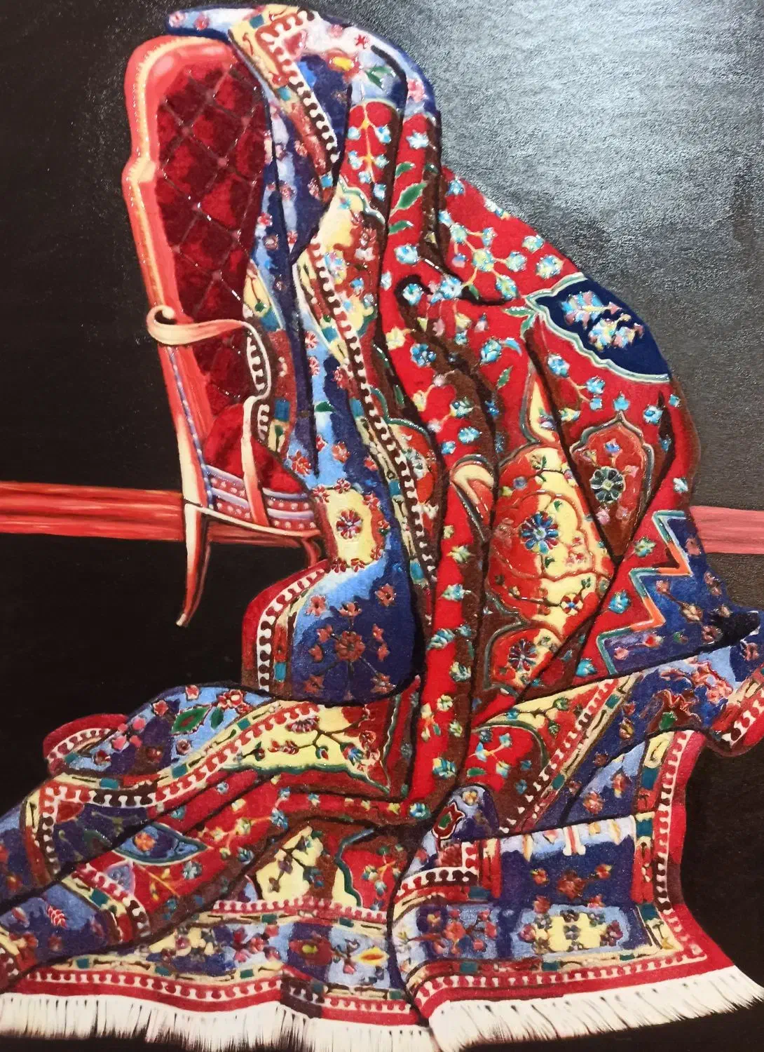 تابلوفرش آنتیک|تابلو فرش|رشت, استقامت ۱|دیوار