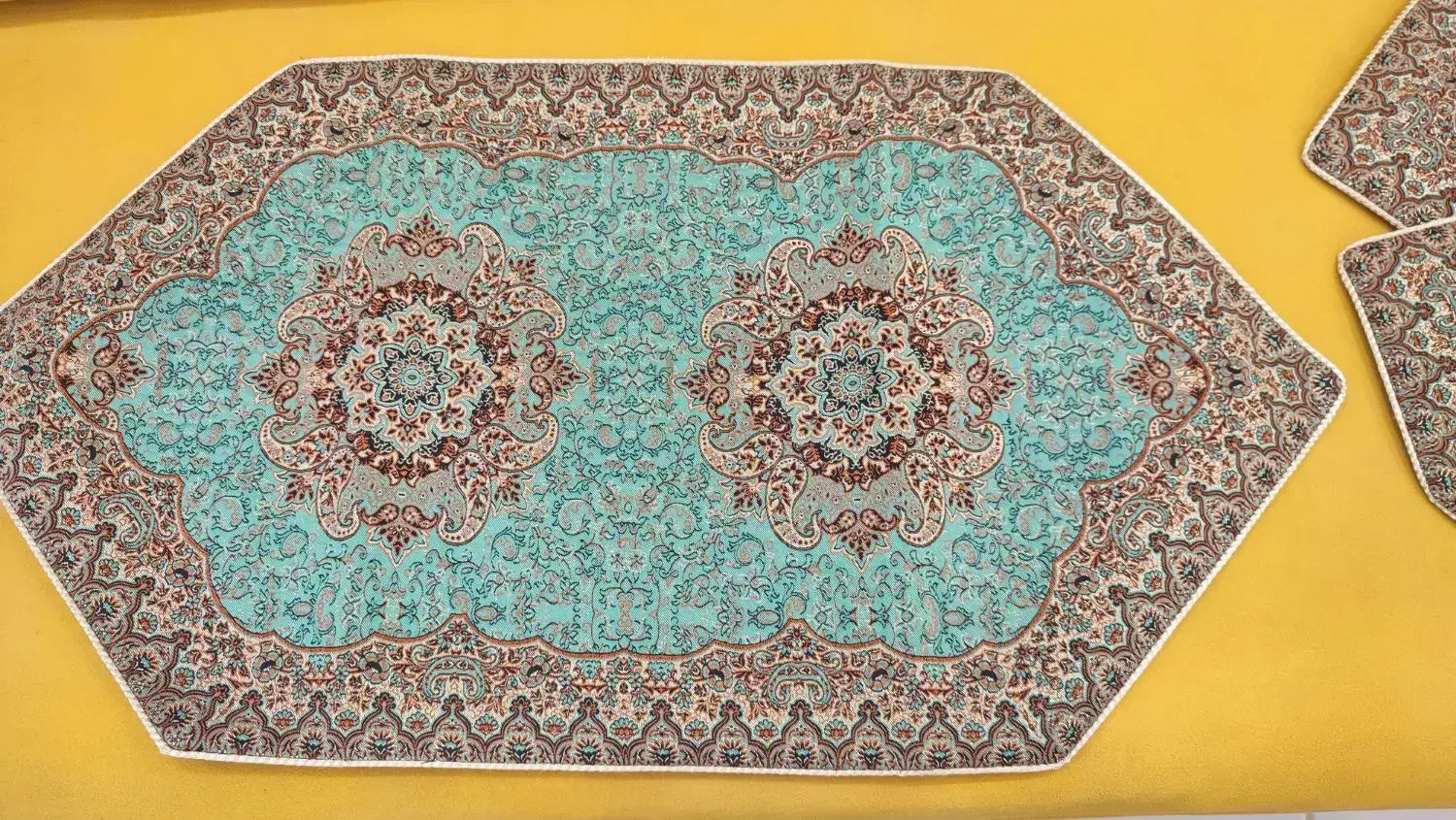 سه تیکه ترمه نونو شکار|پرده، رانر، رومیزی|مشهد, فاطمیه|دیوار