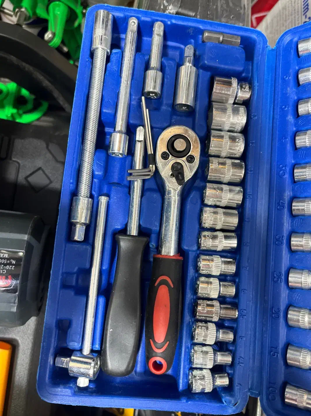 ست جعبه بکس و بیت ۴۶پارچه ۱/۴ فوق اقتصادی|ابزارآلات|رشت, کوی یخ|دیوار