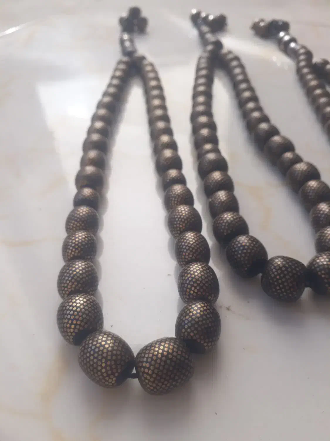 تسبیح برنج کوب 17 ردیفه و 21 ردیفه|کلکسیون اشیاء عتیقه|سبزوار, مدرس|دیوار