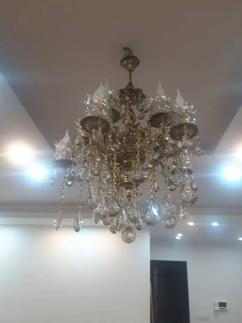 لوستر ده شاخه شماره تلفن|لوستر و چراغ آویز|میانه, |دیوار