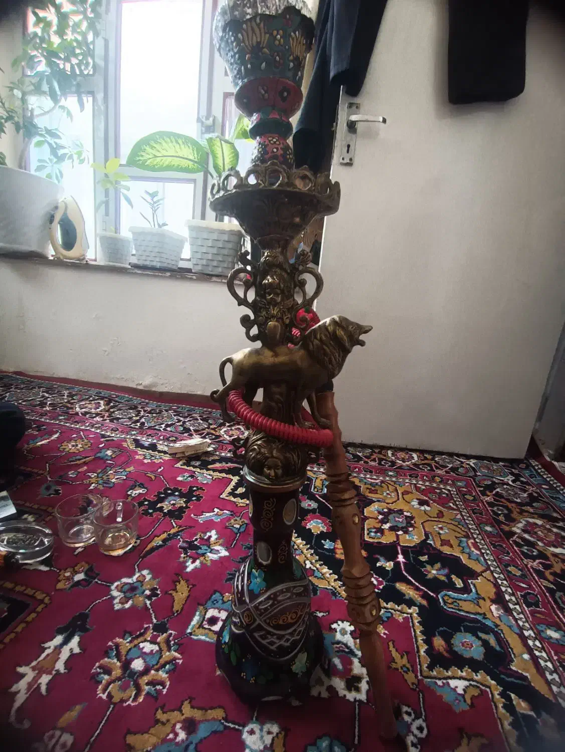 قلیان برنزی شیر|کلکسیون و سرگرمی|مراغه, |دیوار