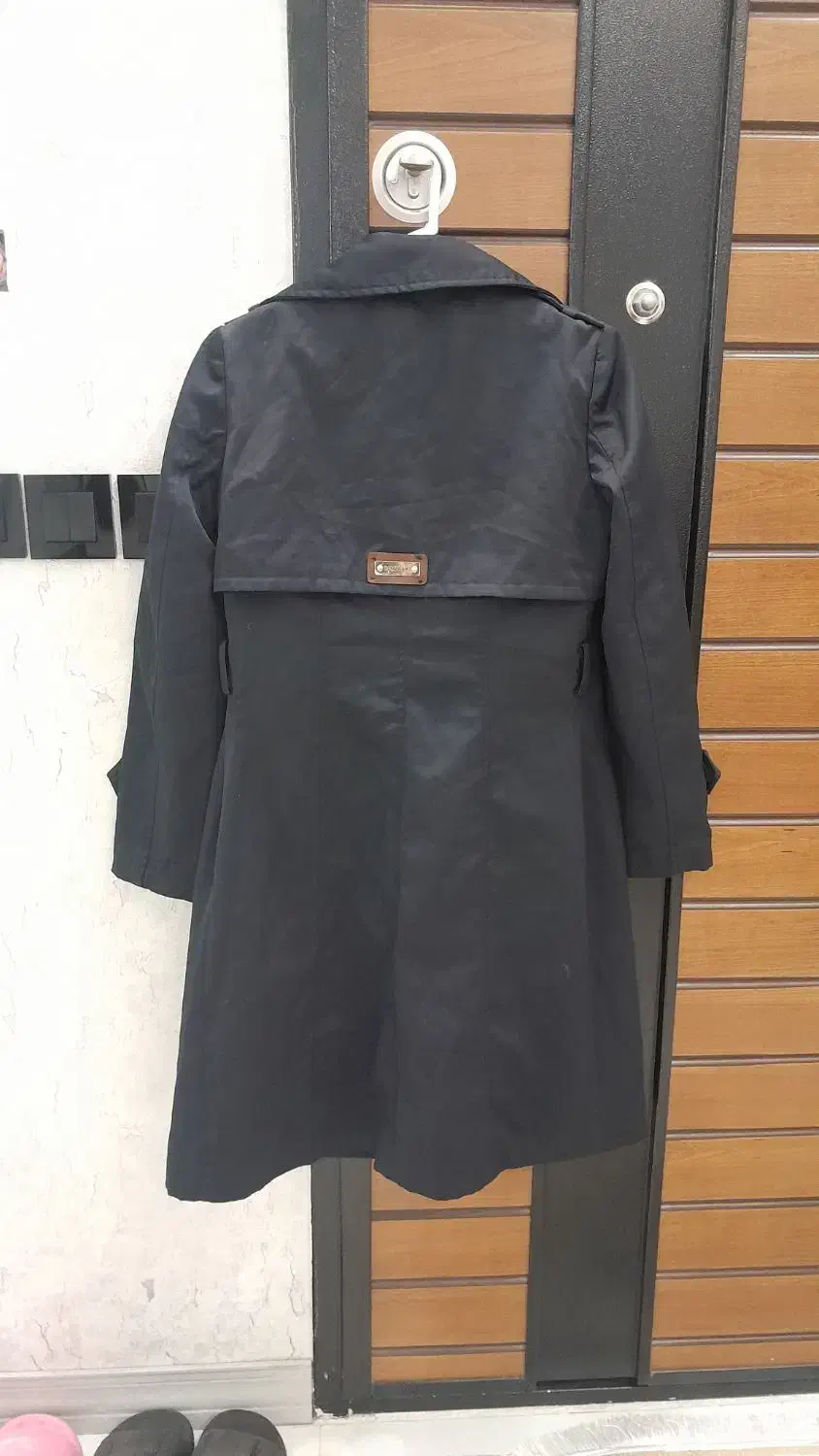 پالتو بارانی مانتو مشکی هودی|لباس|مشهد, انصار|دیوار
