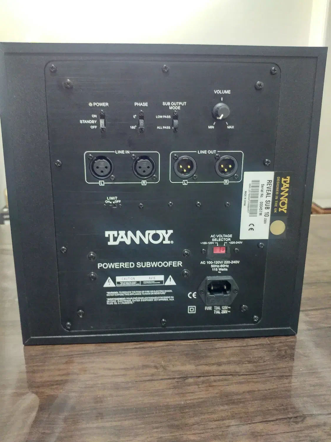 ساب اکتیو تنوی. Tannoy|سیستم صوتی خانگی|اسلام‌شهر, شهرک قائمیه|دیوار