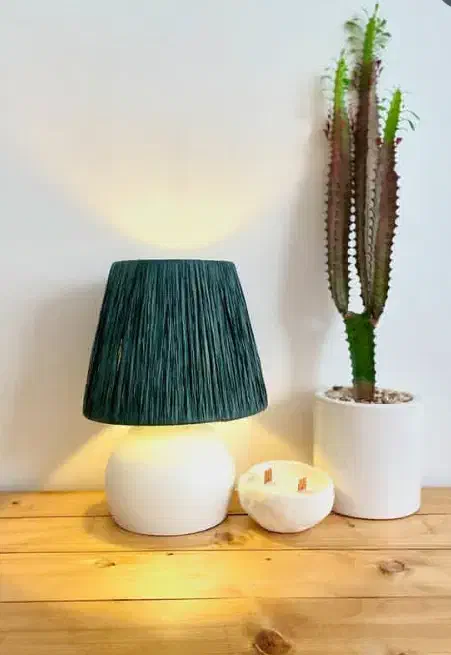 آباژور و لوستر های دست ساز رافیا و مکرومه|لوستر و چراغ آویز|رشت, جانبازان|دیوار