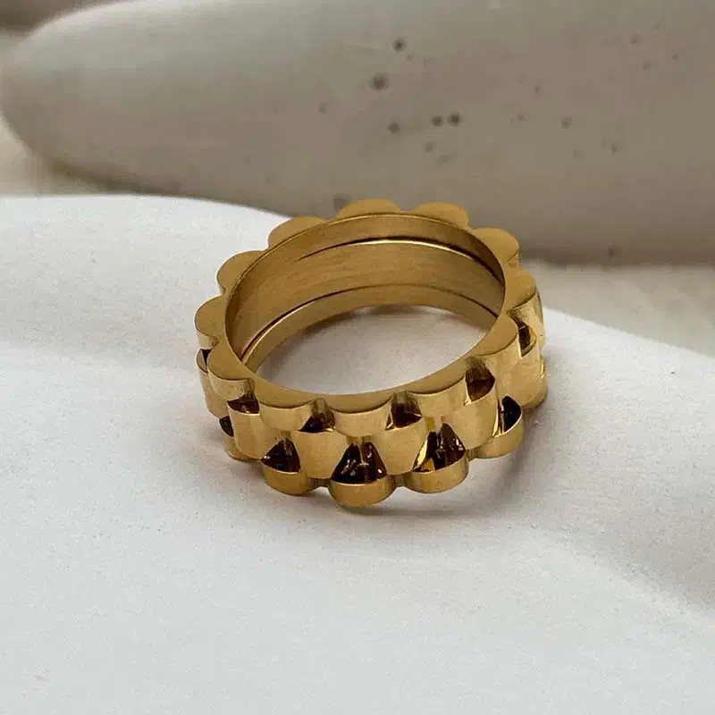 انگشترمردانه طلایی مدل Rolex|بدلیجات|تهران, جنت‌آباد شمالی|دیوار