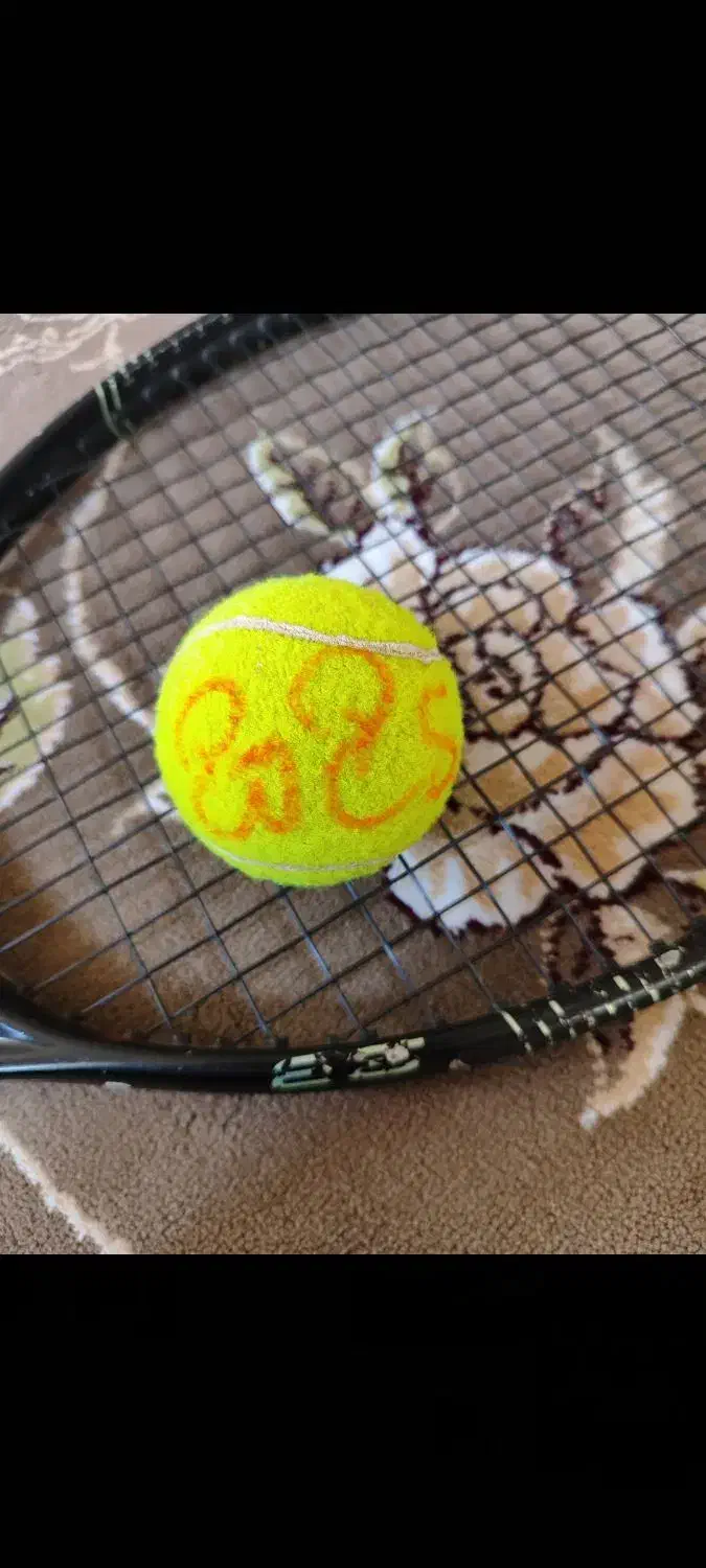 راکت توپ امضا شده توسط فدرر|ورزشهای توپی|لواسان, |دیوار