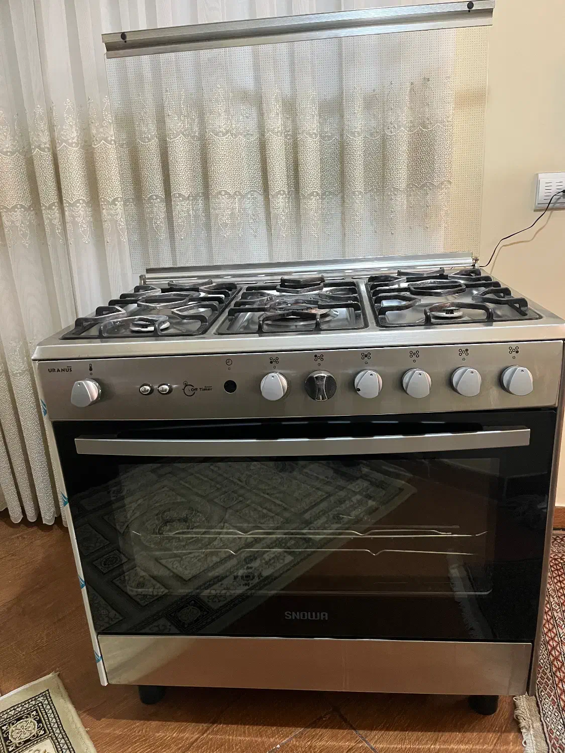 اجاق گاز فر دار برند اسنوا ۵ شعله|اجاق گاز و لوازم برقی پختوپز|گرگان, |دیوار