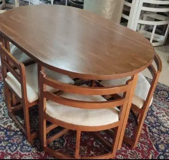 میز ناهار خوری چوبی///|میز و صندلی غذاخوری|سیرجان, |دیوار