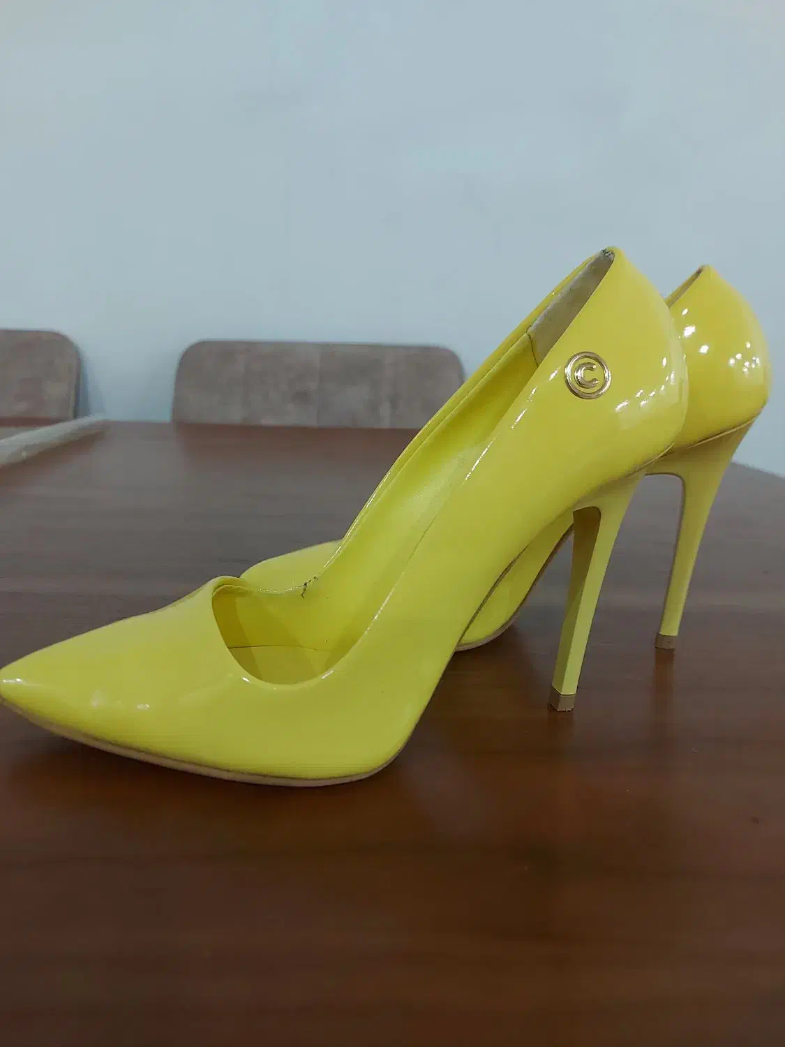 کفش ورنی زرد|کیف، کفش، کمربند|امیدیه, |دیوار