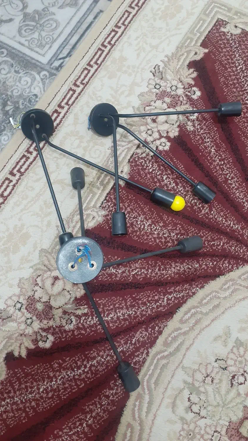 لوستر شاخه ای شیک دو عدد پنکه سقفی|لوستر و چراغ آویز|گرگان, |دیوار