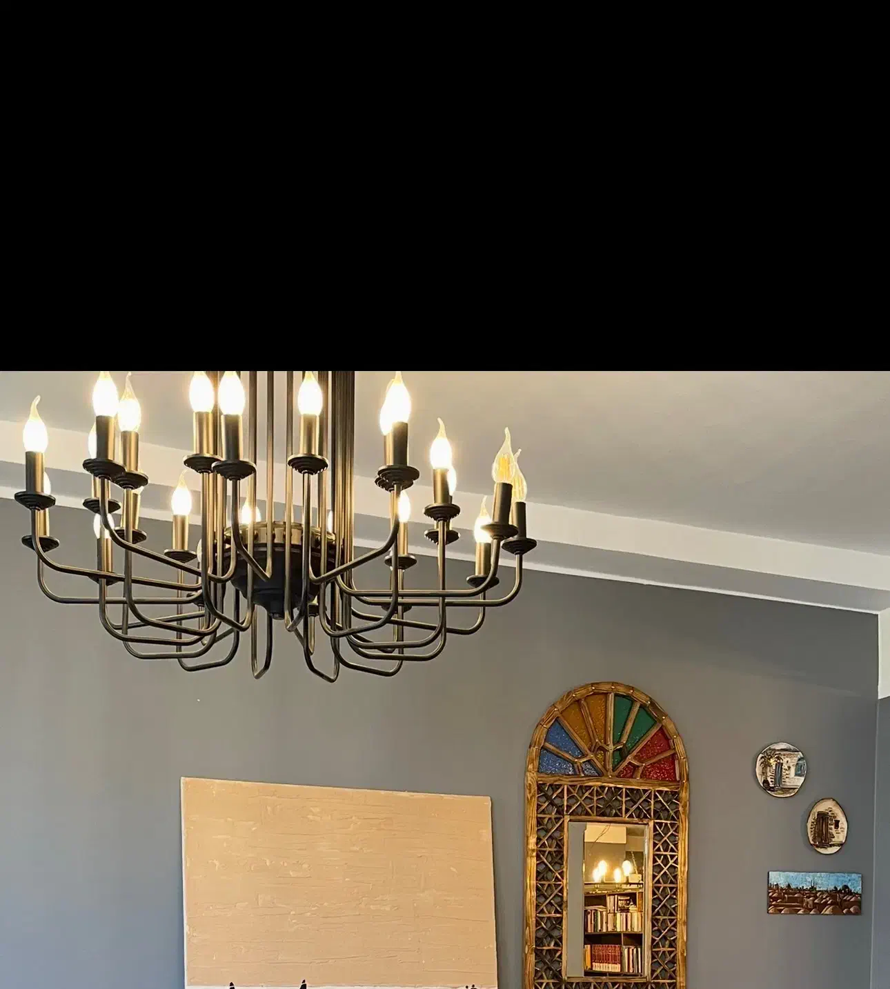 لوستر|لوستر و چراغ آویز|تهران, اوین|دیوار