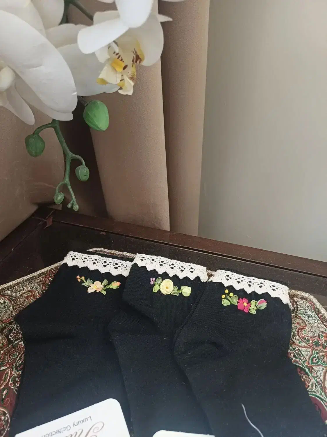 جوراب های جواهردوزی و روبان دوزی شده|لباس|تهران, جابری|دیوار