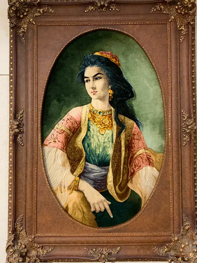 تابلو فرش دستبافت دختر عثمانی|تابلو فرش|تهران, بازار|دیوار