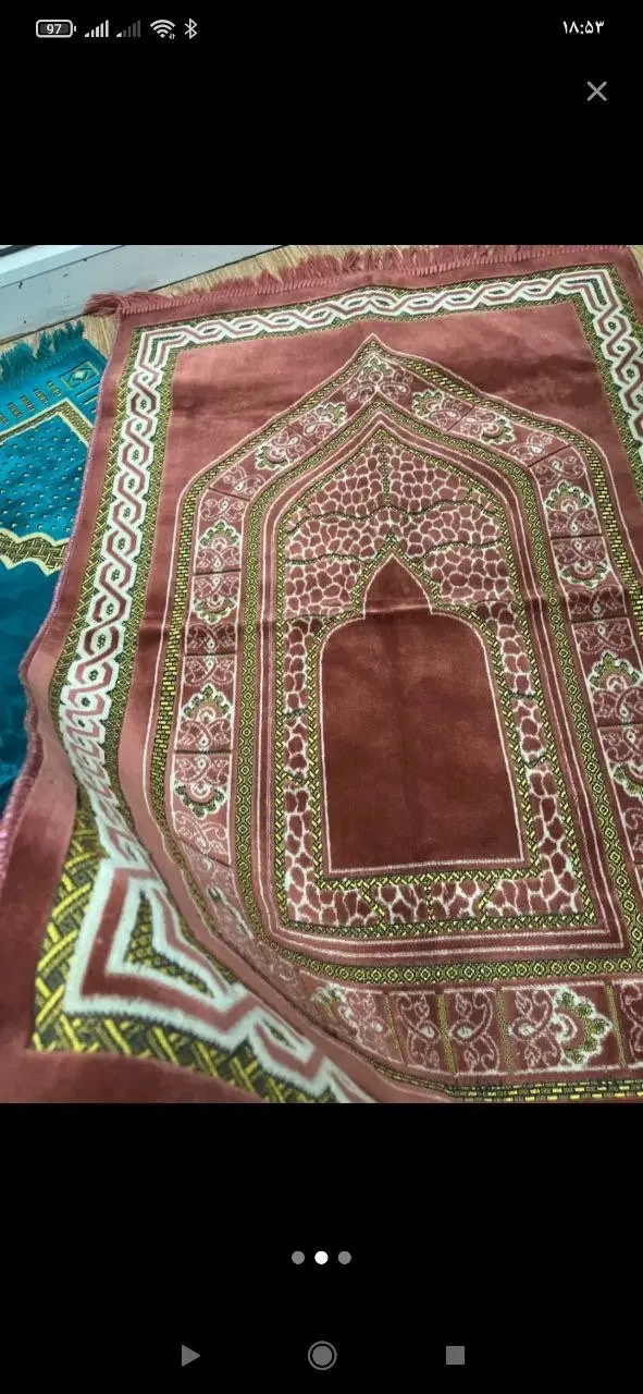 دو عدد جا نماز مخمل کاملا اکبند حتی مناسب کادو|صنایع دستی و سایر لوازم تزئینی|تهران, تولید دارو|دیوار
