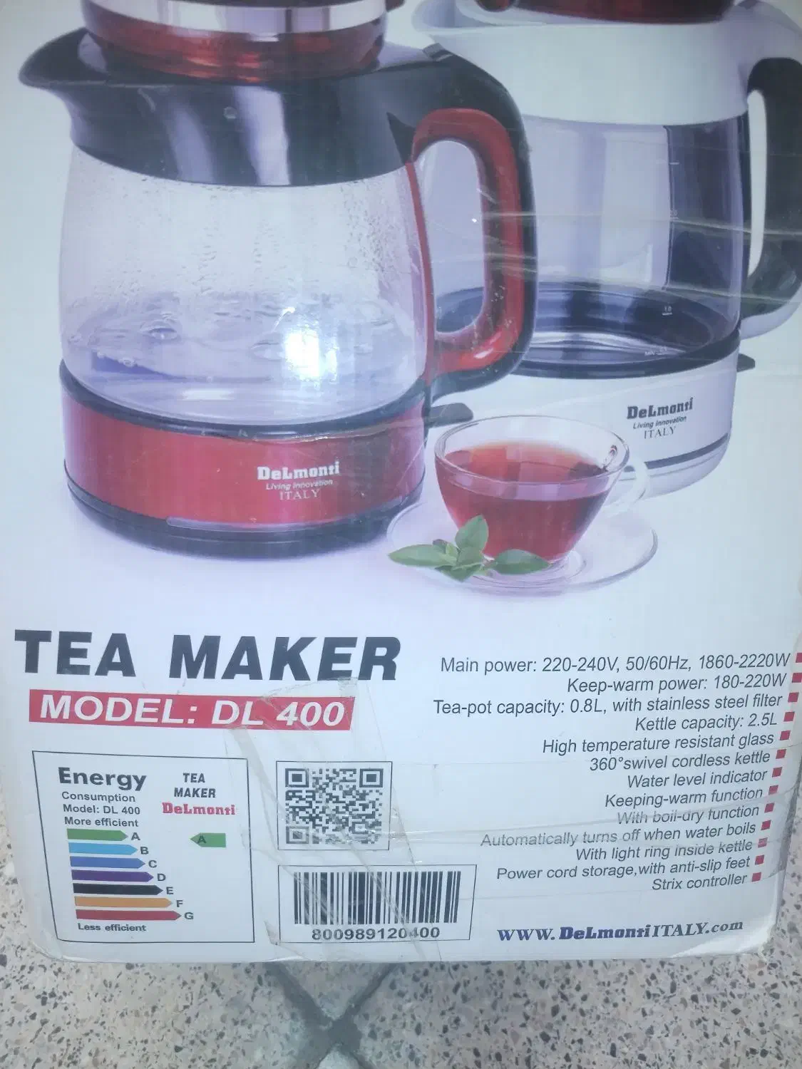 چایساز دلمونتی ایتالیا مدل 400|سماور، چایساز، قهوهساز|سمنان, |دیوار