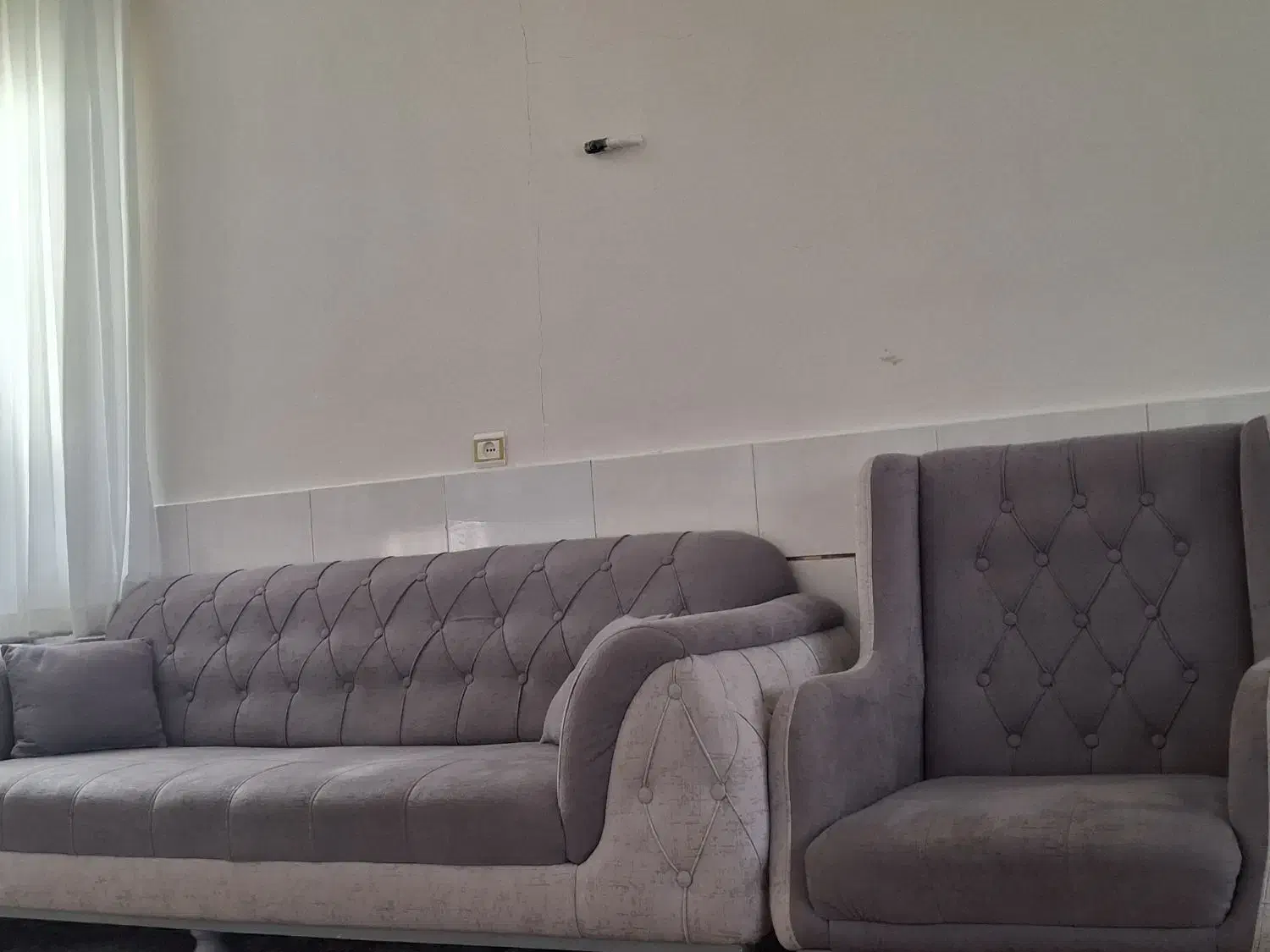 مبل 7 نفره طوسی|مبلمان خانگی و میز عسلی|دشتابی, |دیوار