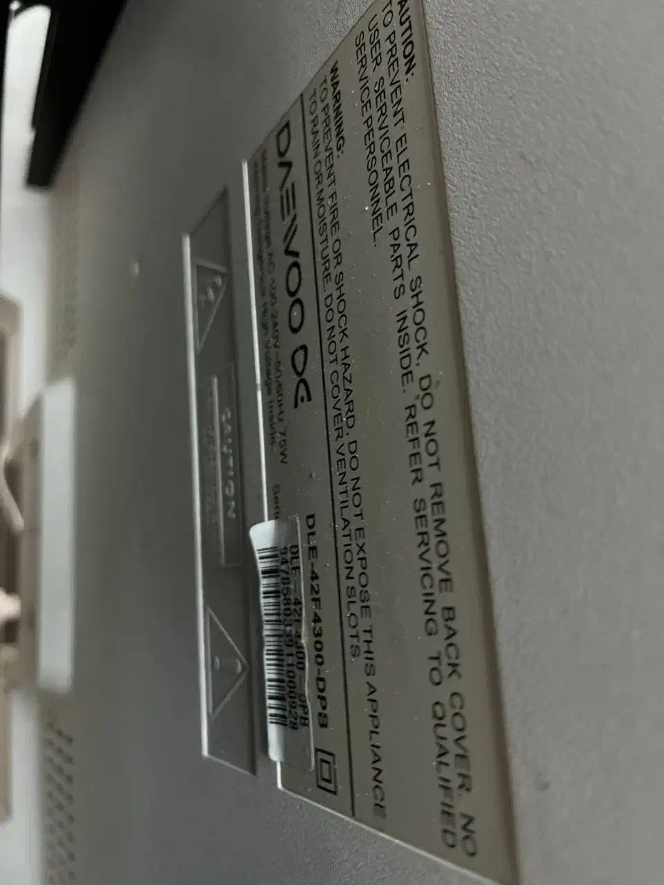 تلوزیون دوو|تلویزیون و پروژکتور|نیشابور, بلوار گلها|دیوار