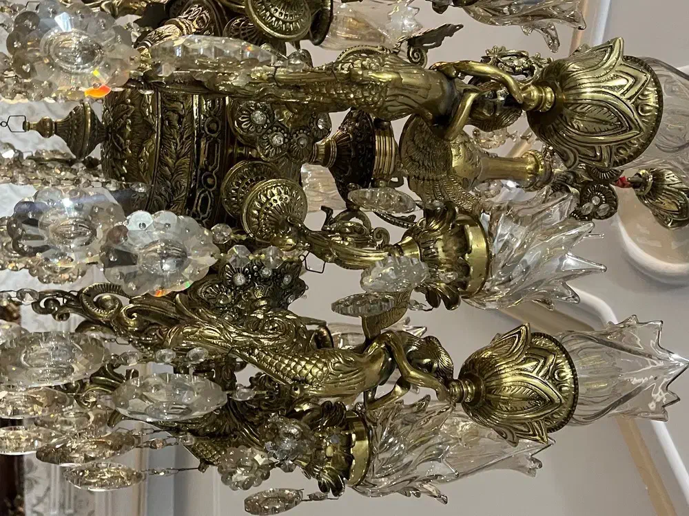 لوستر برنزی فرشته|لوستر و چراغ آویز|تهران, یاخجی آباد|دیوار