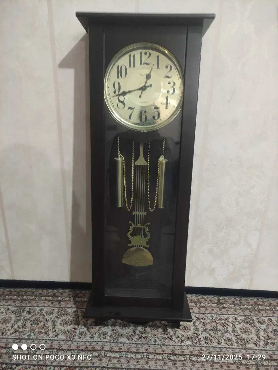 ساعت دیواری چوبی شرکت والتر انگلیس|ساعت دیواری و تزئینی|اردبیل, |دیوار