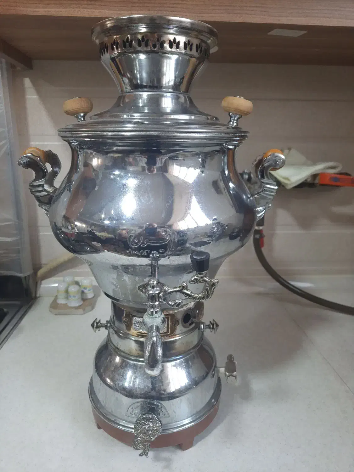 سماور ۴ لیتری افسون|سماور، چای‌ساز، قهوه‌ساز|لنجان, |دیوار