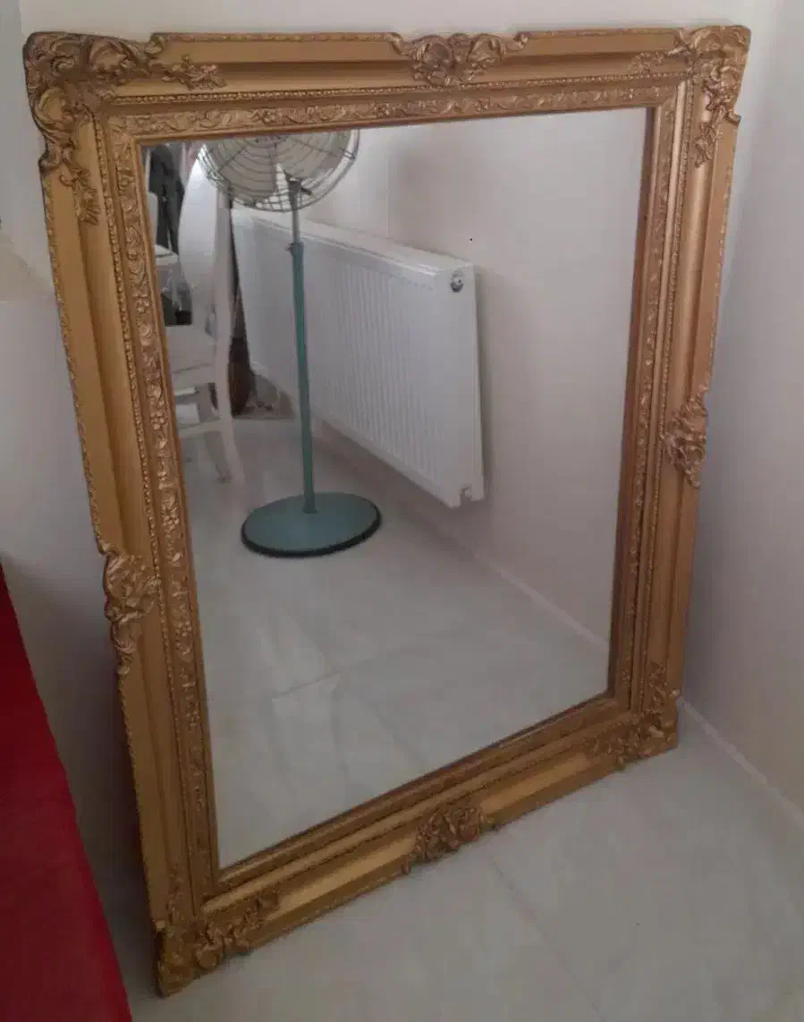 آینه با قاب چوبی ۱۲۰در ۹۰|کلکسیون اشیاء عتیقه|پرند, فاز ۶|دیوار