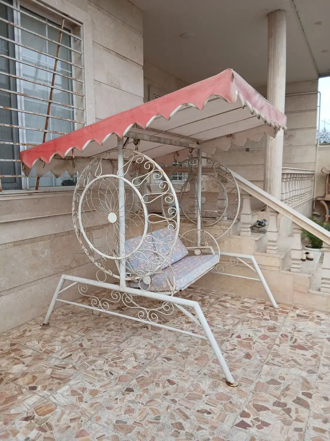 تاب فلزی حیاطی|صندلی و نیمکت|کیاشهر, |دیوار