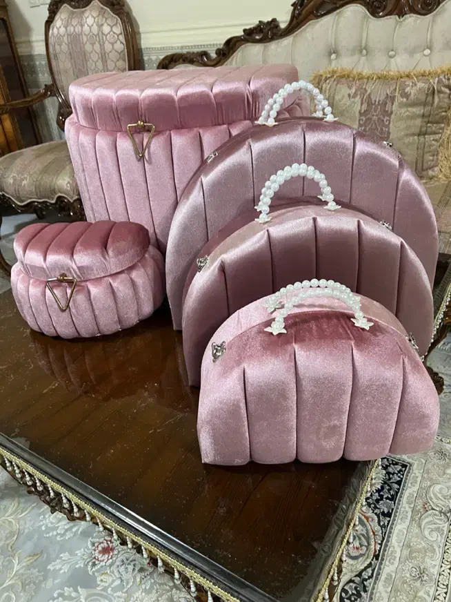 ست چمدان مخملی سه تایی|کیف، کفش، کمربند|اهواز, کیانشهر|دیوار