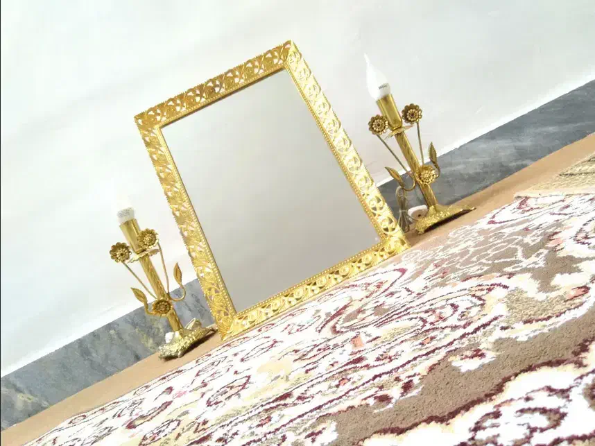 آینه شمعدان|بوفه، ویترین، کنسول|خرمآباد, |دیوار