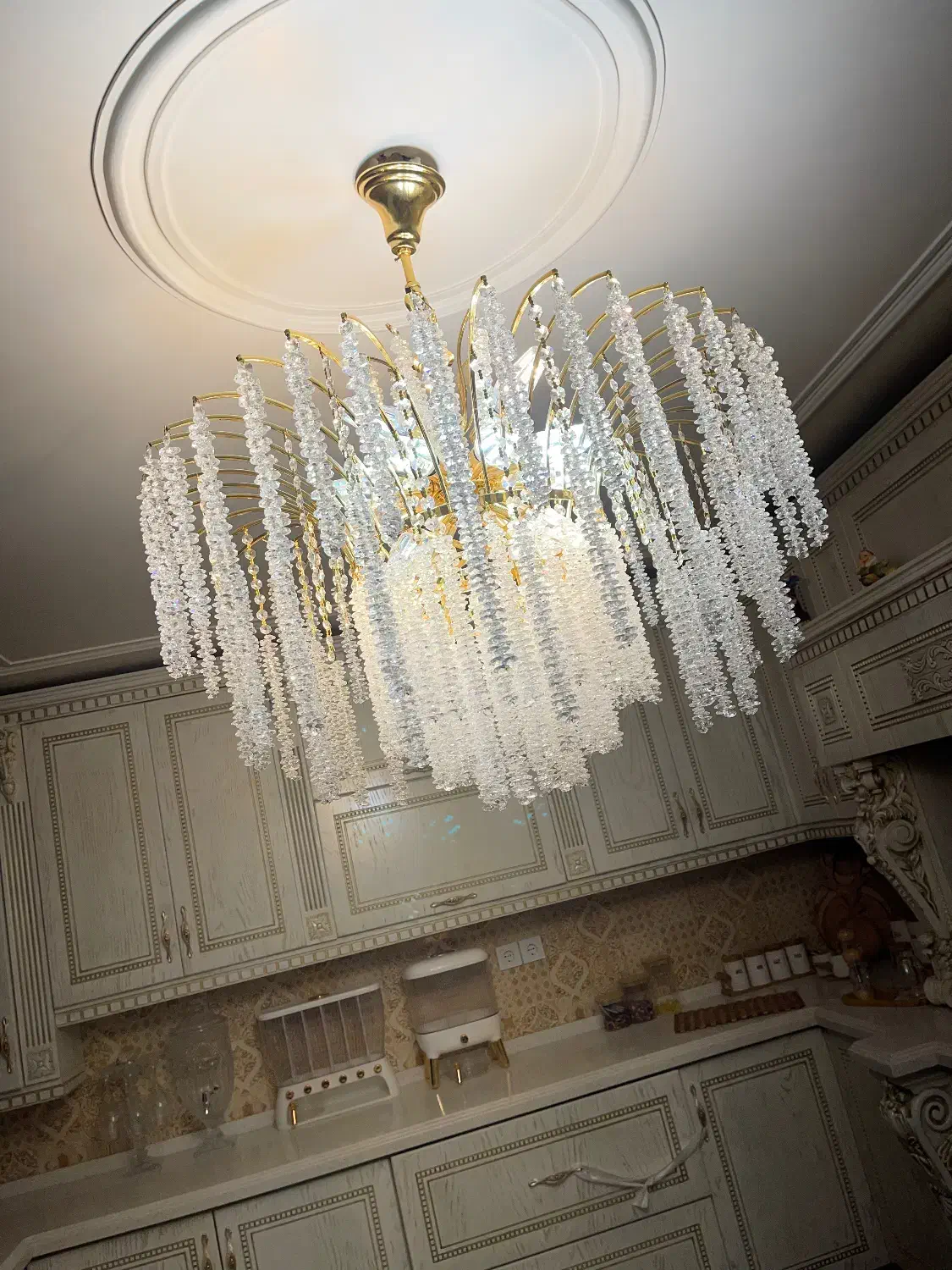 لوستر کریستالی قندیل|لوستر و چراغ آویز|تهران, شکیبا|دیوار