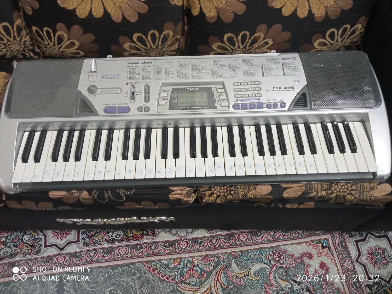 ارگ کاسیو|پیانو، کیبورد، آکاردئون|اردبیل, |دیوار