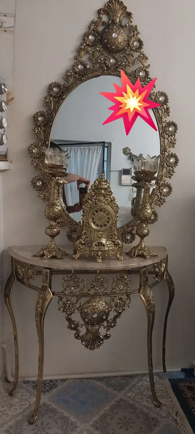 آینه وشمعدانی نو|ساعت دیواری و تزئینی|تهران, نعمت‌آباد|دیوار