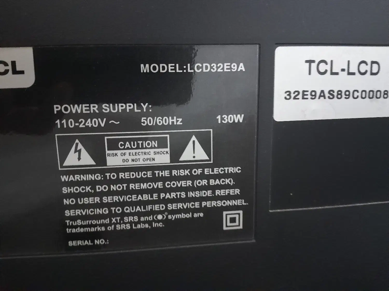 زیر تلویزیون و ال سی دی ۳۲ اینچ TCL|تلویزیون و پروژکتور|رشت, سعدی (تختی)|دیوار