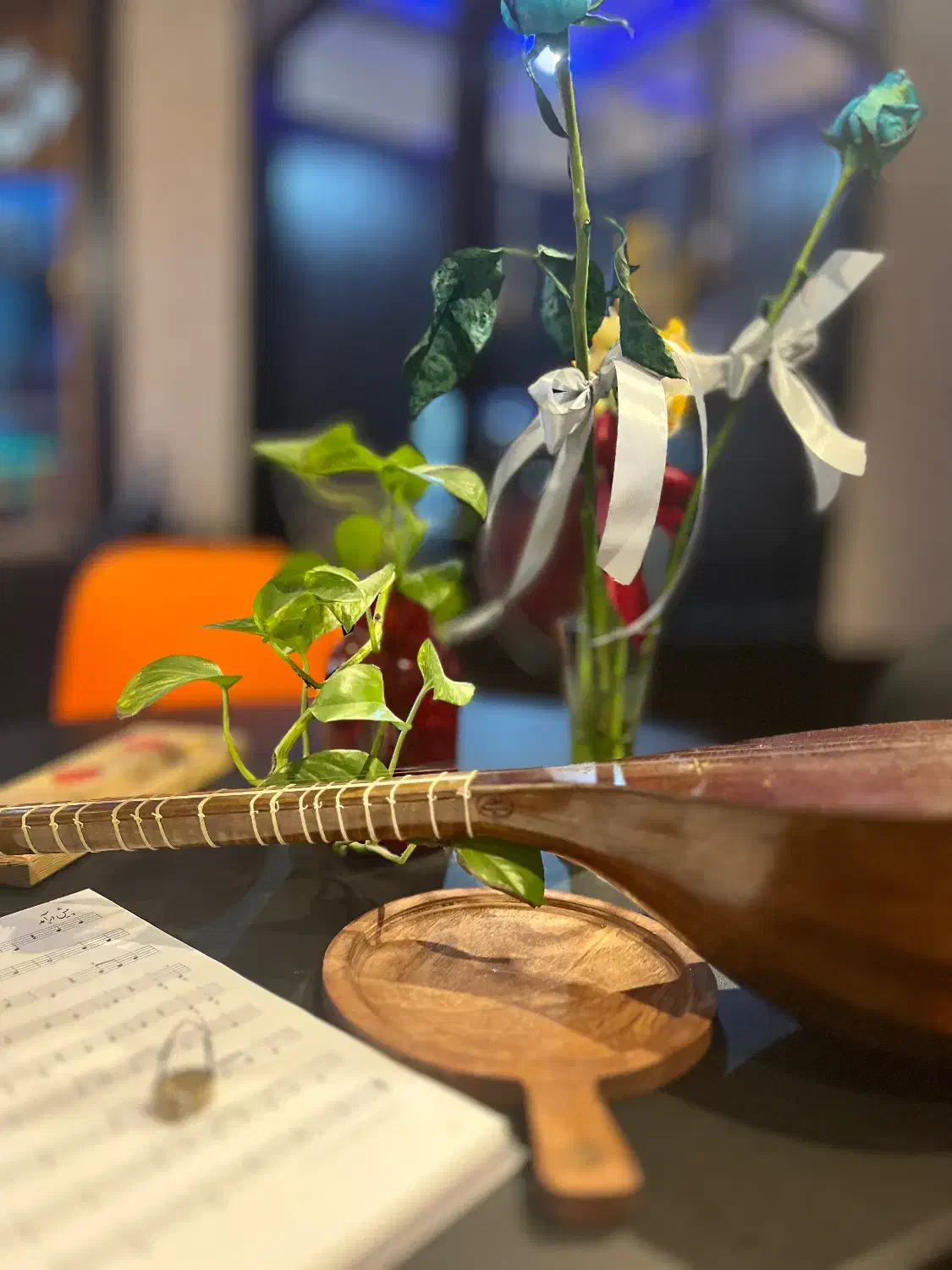 سه تار|سازهای سنتی|آباده, |دیوار